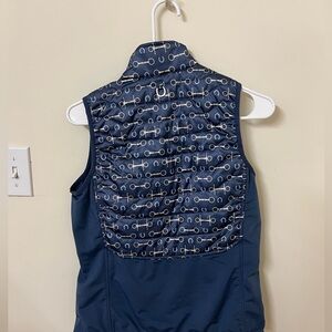 XS Ariat Vest. Blue with bits and horseshoes